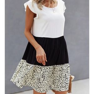 Color Block Casual Sundress NWOT